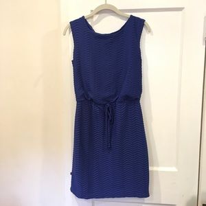Blue textured Enfocus Studio dress Sz 4